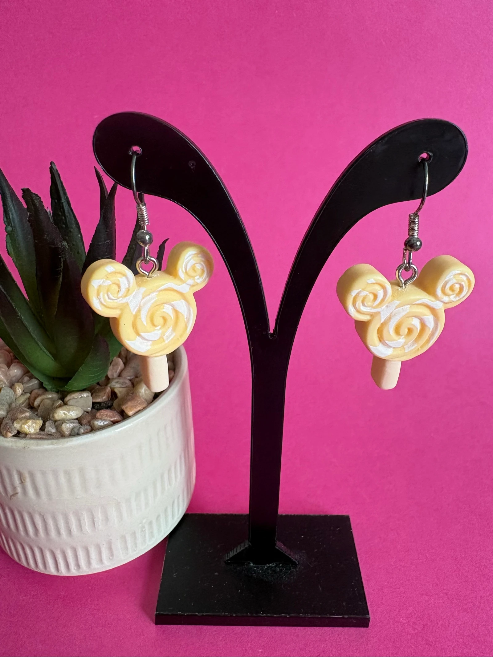 Lot de boucles d'oreilles sucettes Mickey Disney pastel – photo 4